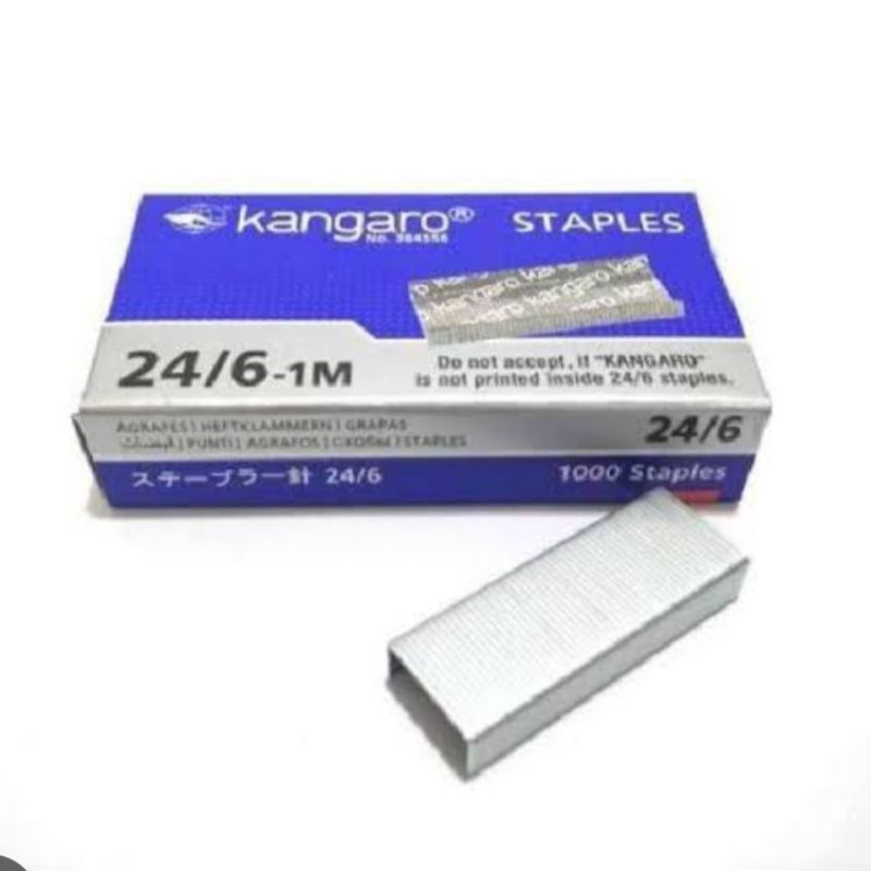 

Isi Staples Kangaro No 24 Ukuran Besar