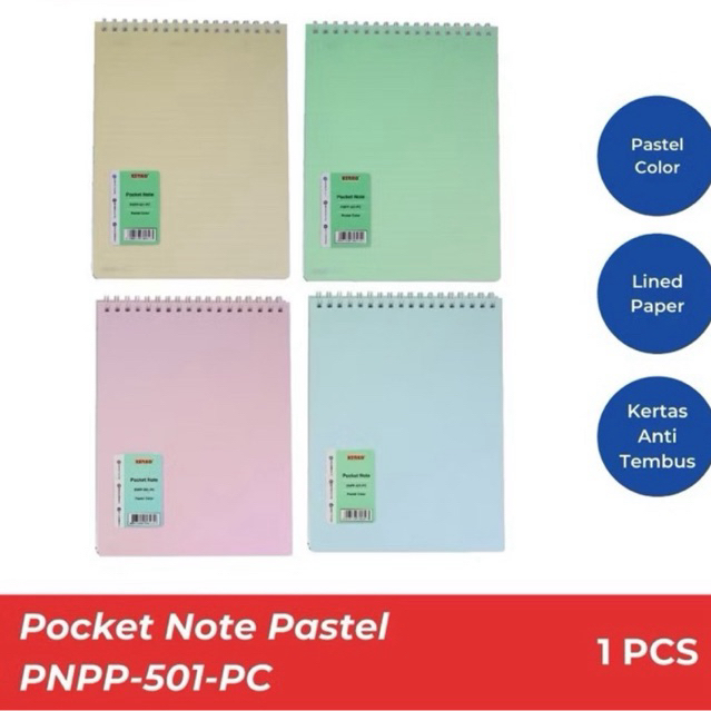 

NOTEBOOK SPIRAL ATAS PNPP-501PC KENKO A5