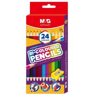 

M&G Creioane colorate hexagonal Duo M&G, 12 creioane colorate cu 2 capete AWP34207