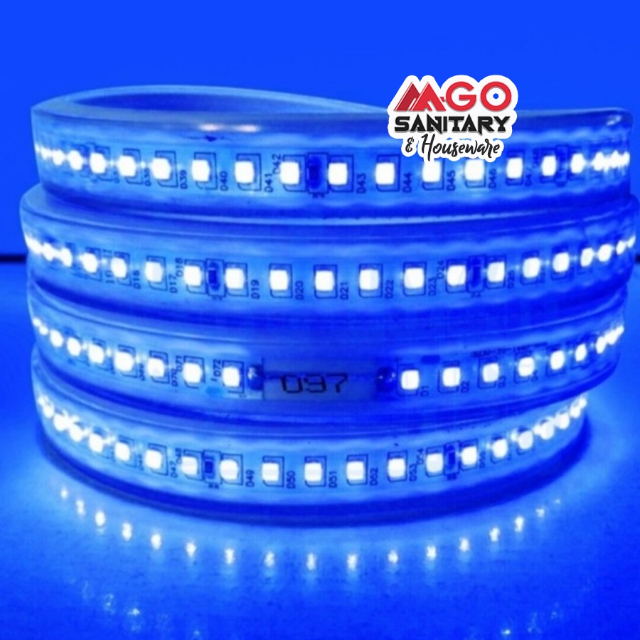 LAMPU STRIP SA-2835 220V 10M BLUE / LAMPU HIAS DEKORASI INDOOR/OUTDOOR