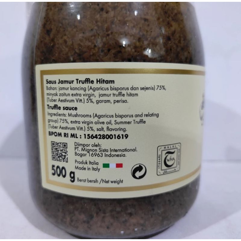 

RB Trivelli Truffle Sauce Tartufata 500gr - Saus Jamur Black Truffle