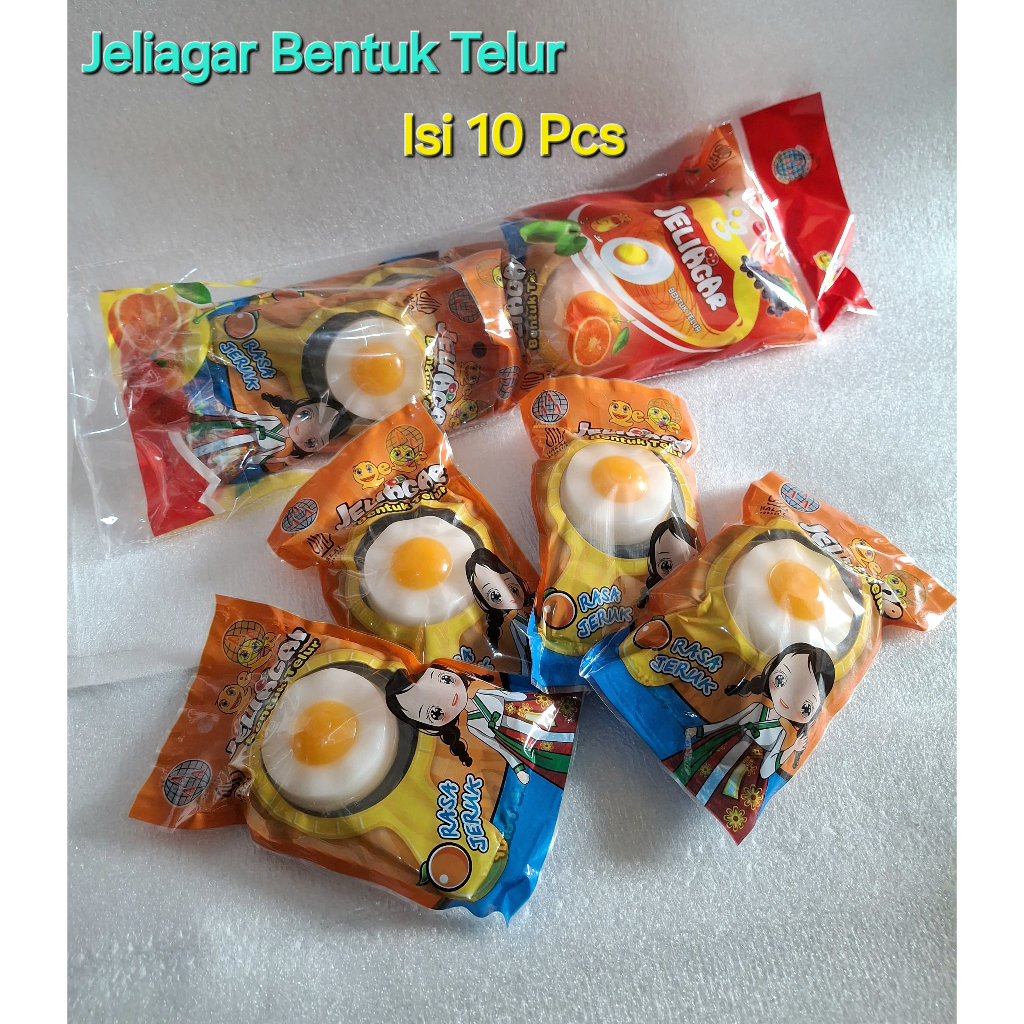 

JELI AGAR ISI 10 PCS JELI BENTUK TELUR CEPLOK