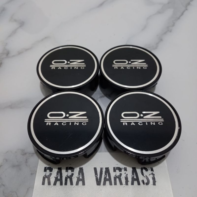 dop roda tutup velg racing OZ hitam blok honda jazz,brio,mobilio,freed diameter 5,8 cm harga 4 pcs