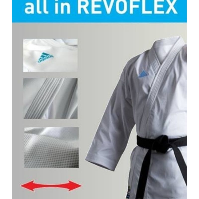 Baju Karate Adidas Kumite Type Revo Flex Revoflex Original Wkfapproved WKF Approved