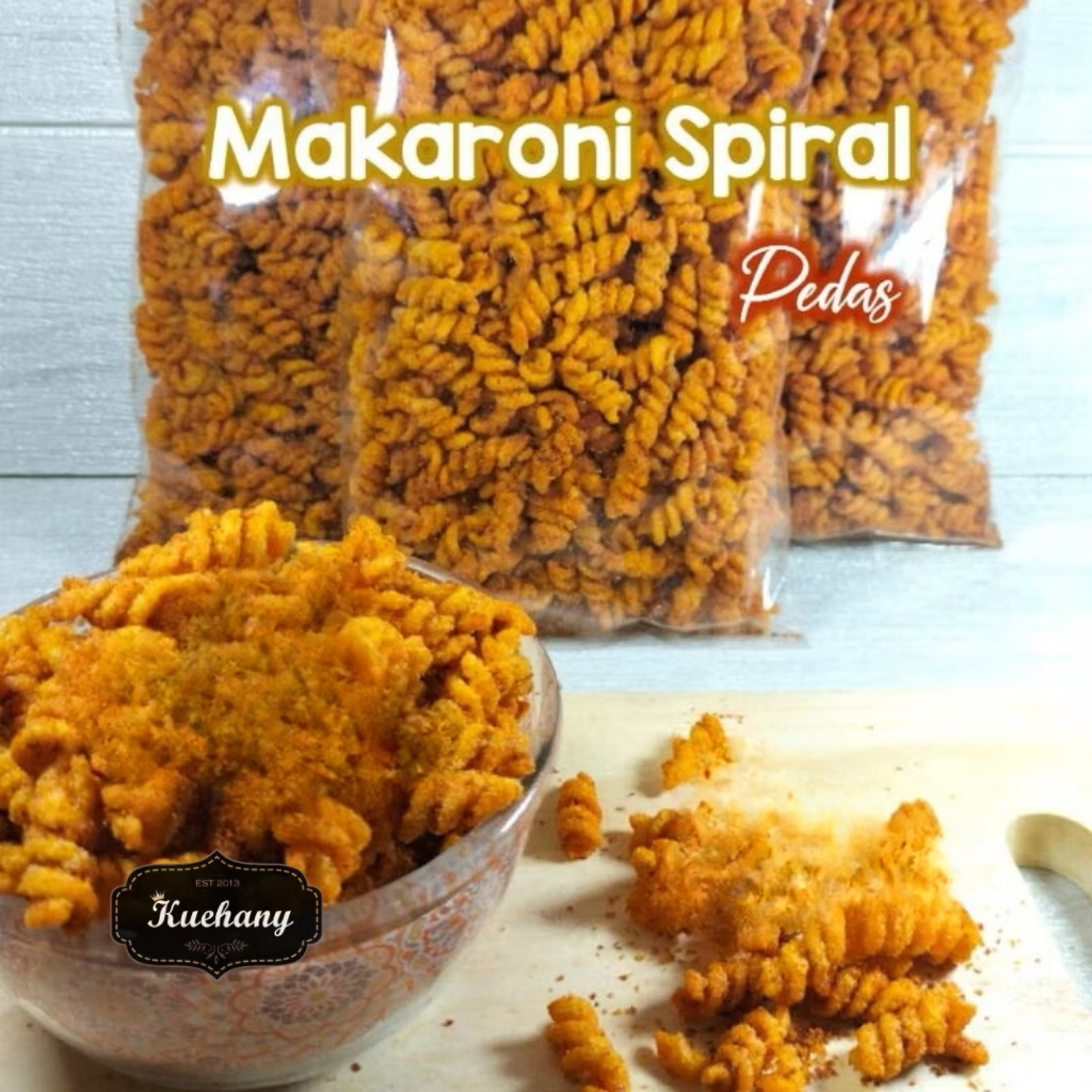 

MAKARONI SPIRAL MACARONI SPIRAL RASA PEDES Daun jeruk Berat bersih 1 kg - Pedas daun jeruk