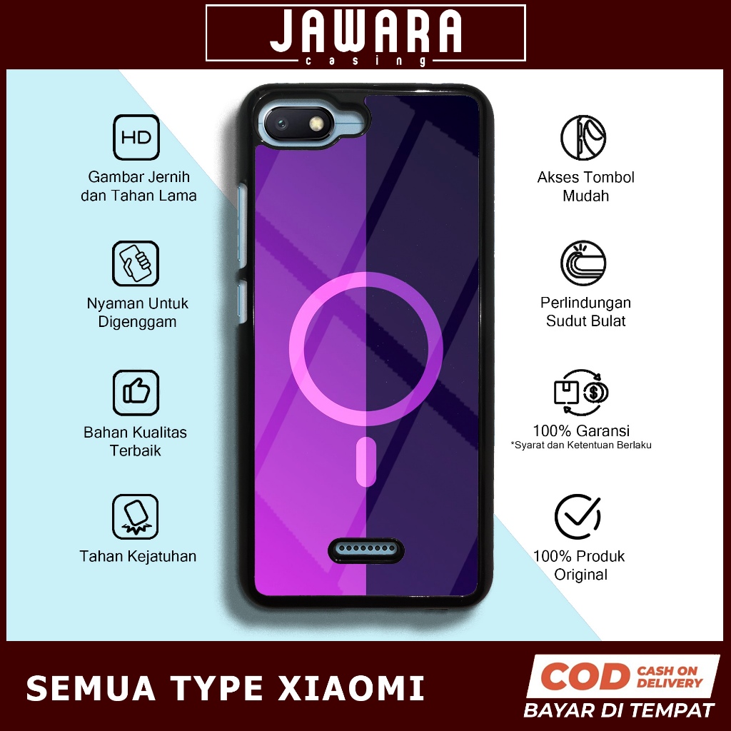Case Redmi 6A Casing Redmi 6A [MAGS] Premium Case Glossy Case Hp Xiaomi Jawara Casing Hp Redmi 6A Cu