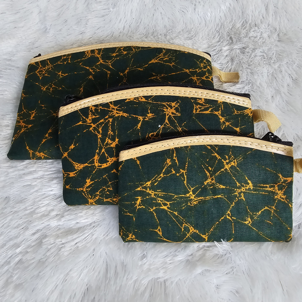 Souvenir Pernikahan Dompet Batik Beranak 3 | Souvenir Dompet Kotak Set 3
