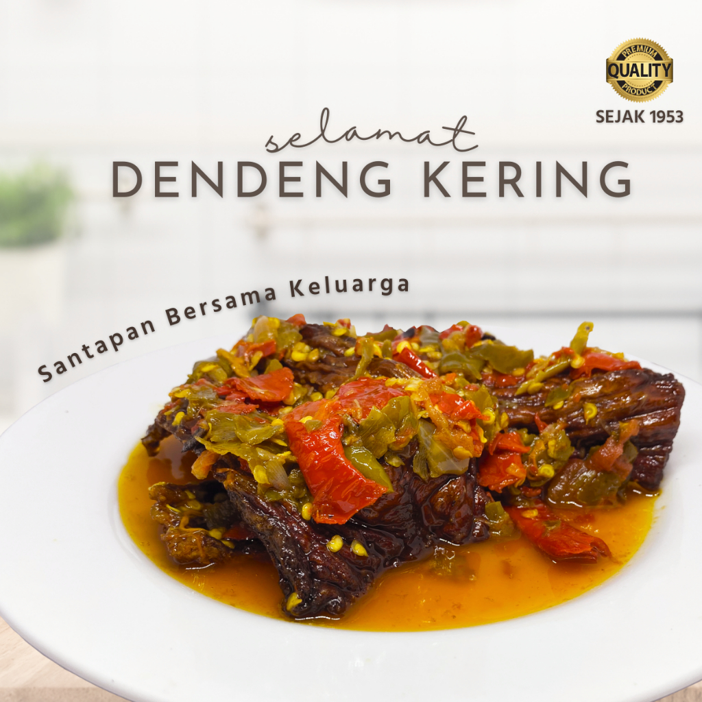 

Dendeng Lambok Balado Kering Pedas SELAMAT Makanan Lauk Instan Siap Saji Padang