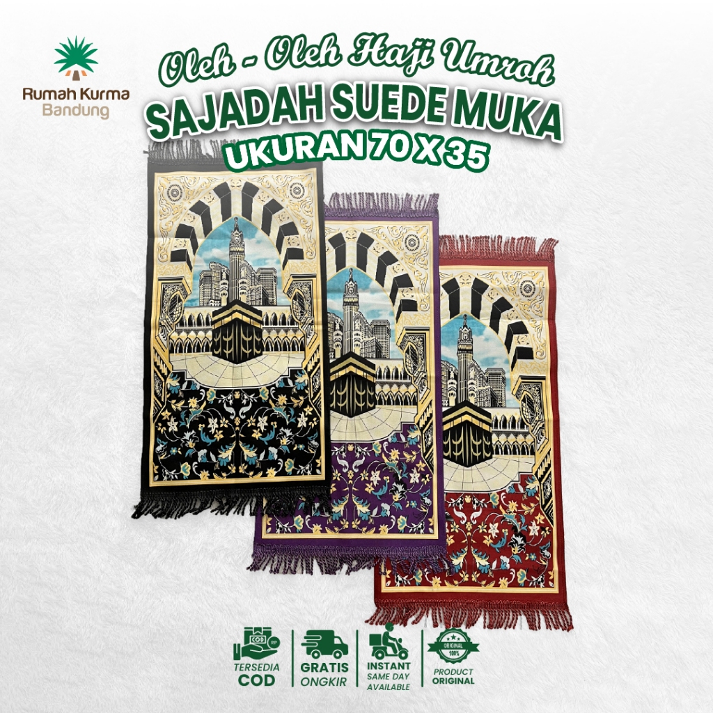 Sajadah Suede Muka XHX888 Turkiye Sejadah Premium Tebal Halus