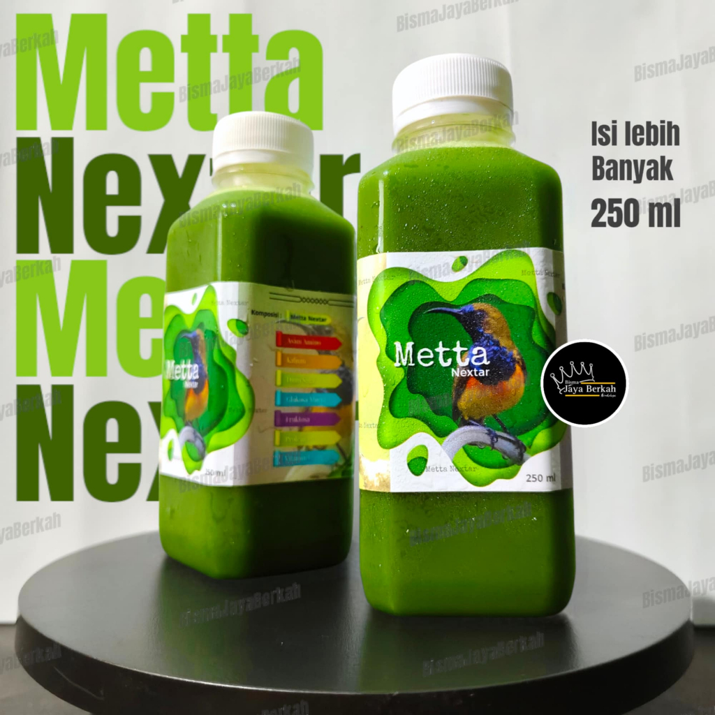 NEKTAR KONIN SOGON PLECI METTA NEKTAR PAKAN HARIAN BURUNG PLECI BURUNG CUCAK IJO KOLIBRI 250 Ml ORIG