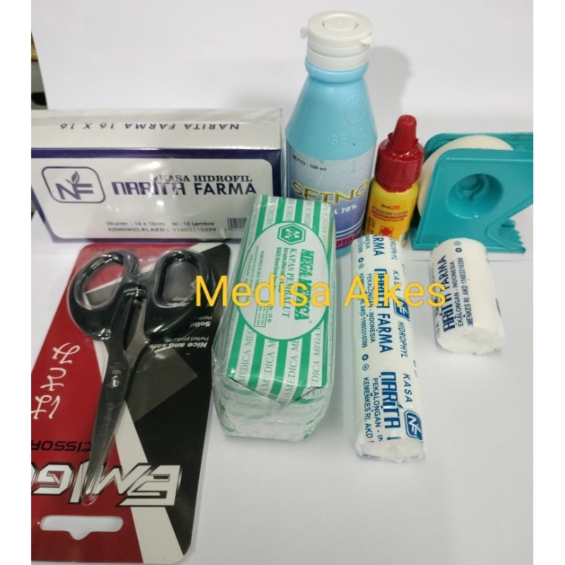 isi paket p3k dinding murah / isi kotak p3k / isi paket p3k / kotak p3k tipe