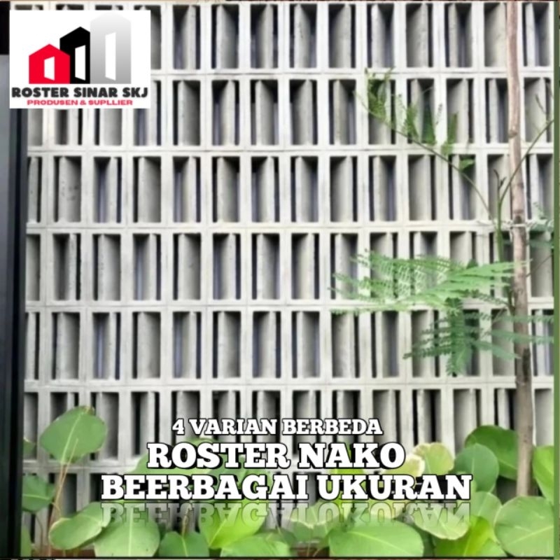 roster beton minimalis/motif nako 15x30&15x25 &10x20/roster minimalis/Roster jalusi/Roster panjang/r