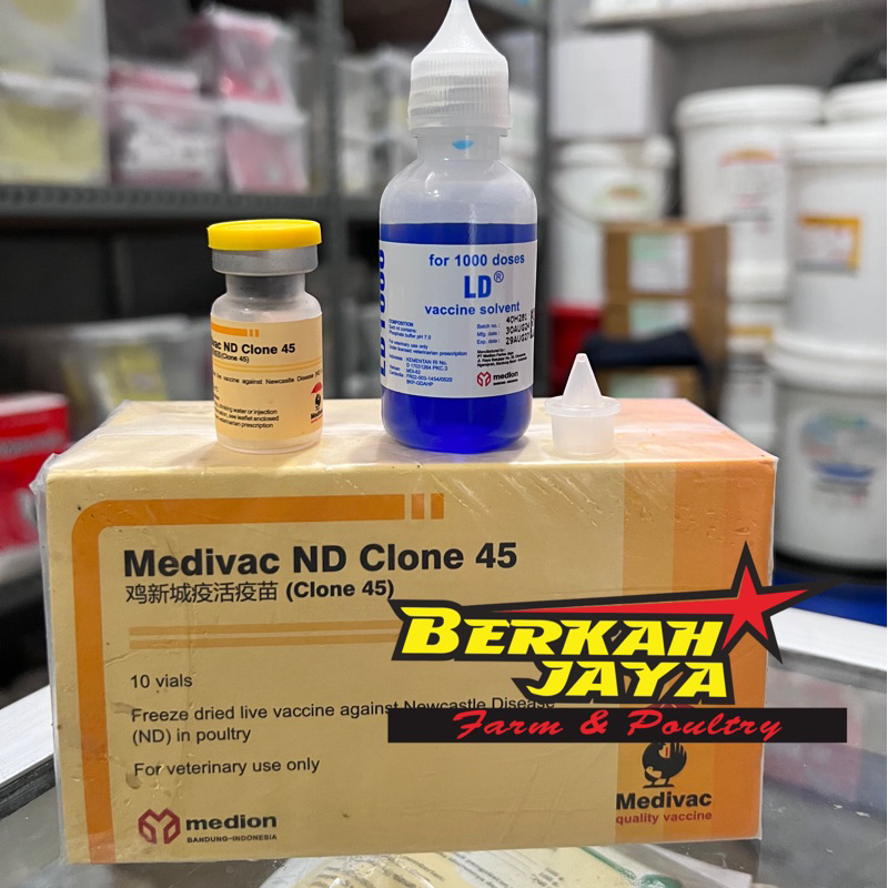 Vaksin ND CLONE 45 Medivac Ayam Unggas Medion