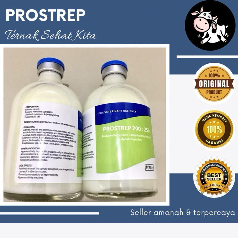 Obat Injeksi Antibiotik untuk Sapi Kambing Domba Babi Ayam 100 ml