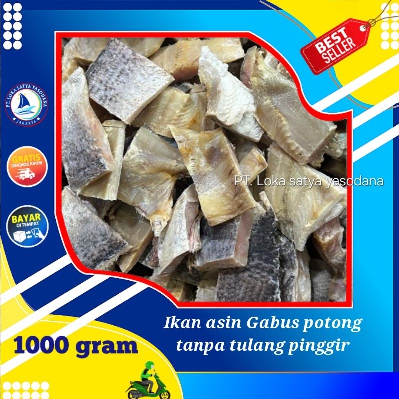

ikan asin gabus potong terlaris 1000gram / 1 kg
