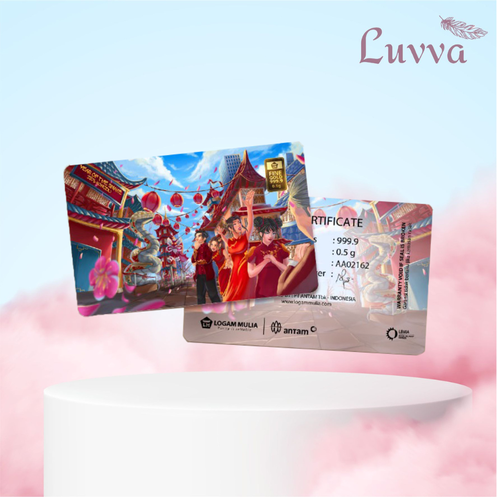 Logam Mulia Antam Press ( LM ) Edisi Imlek Ular 0,5GRAM