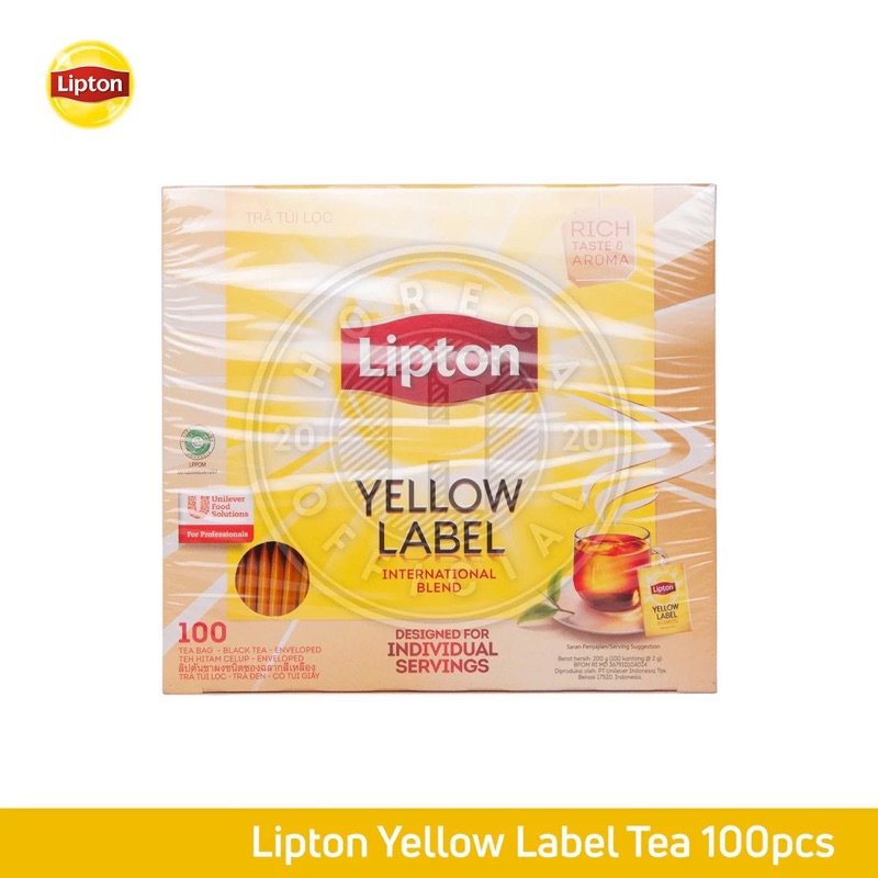 

Lipton Yellow Label Internasional Blend isi 100pcs