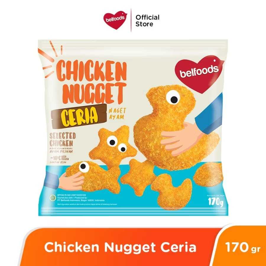 

BELFOODS Chicken Nugget Ceria 170 gr SAMEDAY / INSTAN ONLY