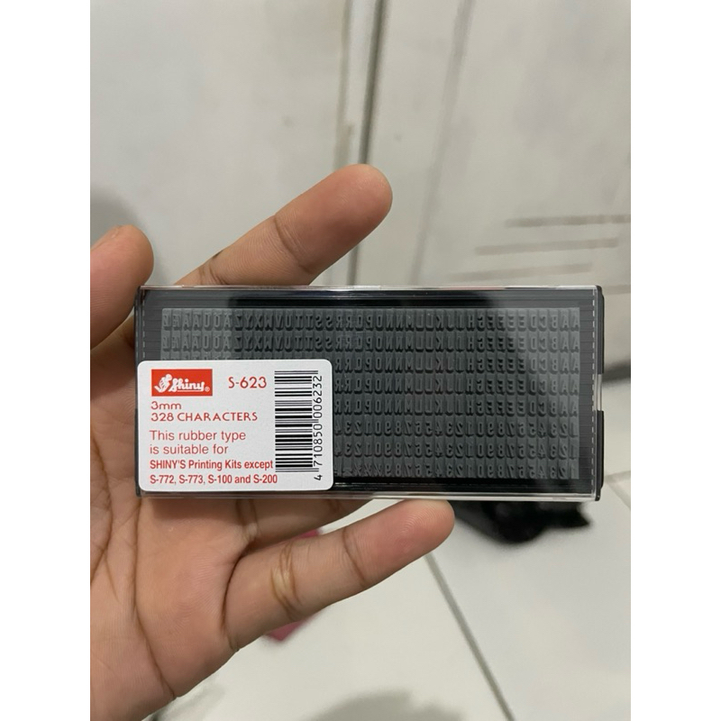 

Shiny Extra Rubber 3mm 3 mm S623 S-623 S 623 ( Spare Part Printing Kit ) /stamp rakitan 3 mm/ shiny printing kit/ stamp satuan, stamp karet/ stamp angka satuan