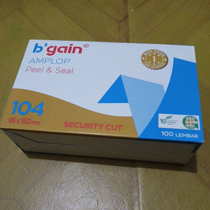 

amplop b'gain polos 95 x 152 mm isi 100 lembar