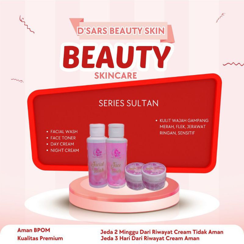 D'SARS Beauty Skin Cream Sultan Paket Lengkap