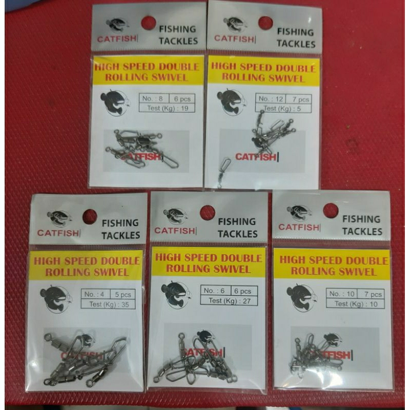 SNAP PENITI PANCING CATFISH DOUBLE ROLLING SWIVEL