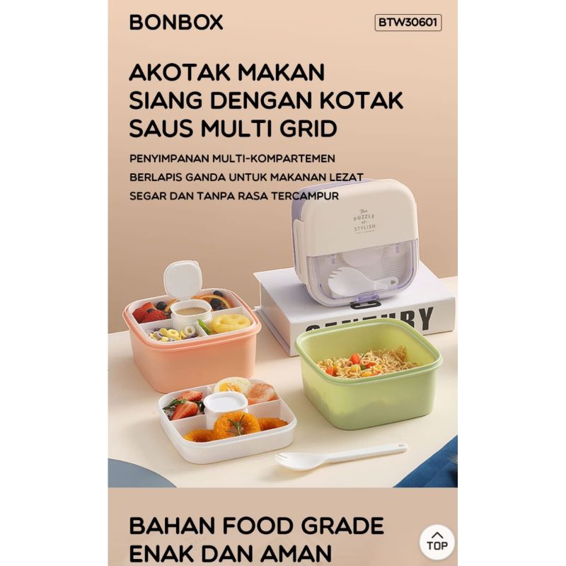 bonbox kotak makan bekal anti bocor