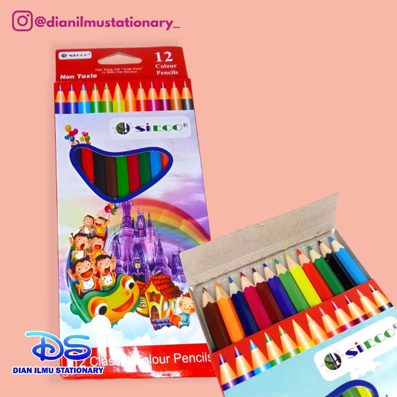 

pensil warna sieco 12 warna panjang