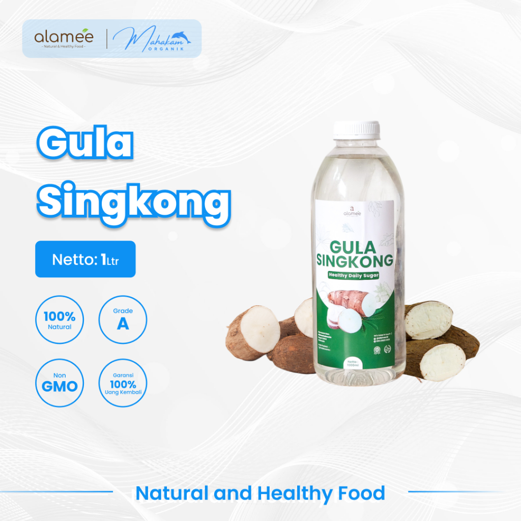 

ALAMEE Gula Singkong Organik Cair Rendah Kalori Sweetener Fructose 1000ml