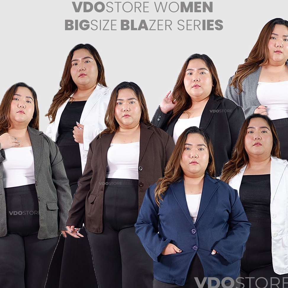 Muraaaahh BLAZER JUMBO WANITA PREMIUM  LD 11 118 12 124  4XL 5XL 6XL  ATASAN KERJA JAS KANTOR JUMBO 