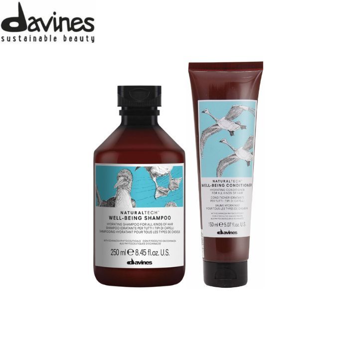 Davines Wellbeing Shampoo 250ml + Davines Wellbeing Conditioner 150ml