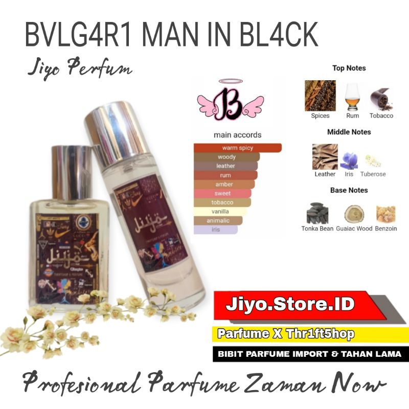 BVLG4R1 MAN IN BL4CK Inspired By Jiyo Parfume Edp Tahan Lama FREE Tester