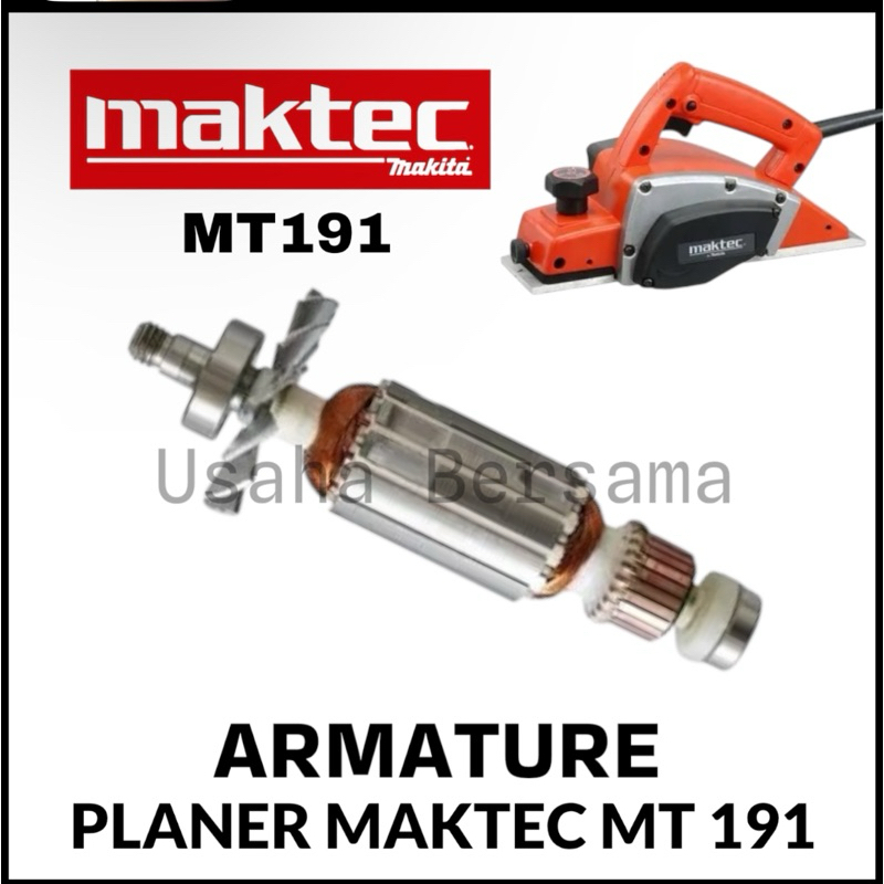 Armature For Mesin Planer Maktec MT191 / Angker Dinamo Ketam Maktec MT 191 / Rotor Gulungan Planner 