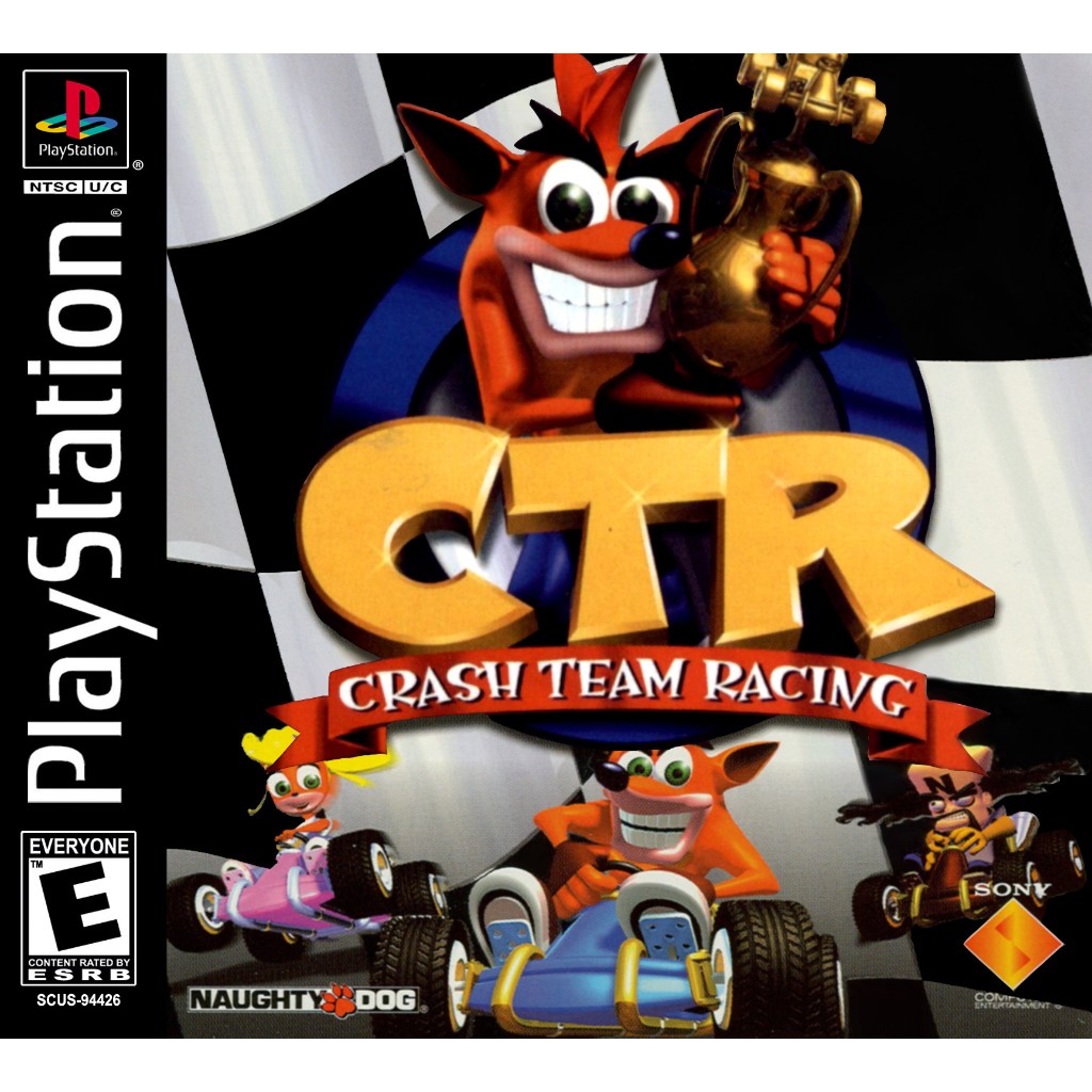 KASET PS1 CRASH TEAM RACING