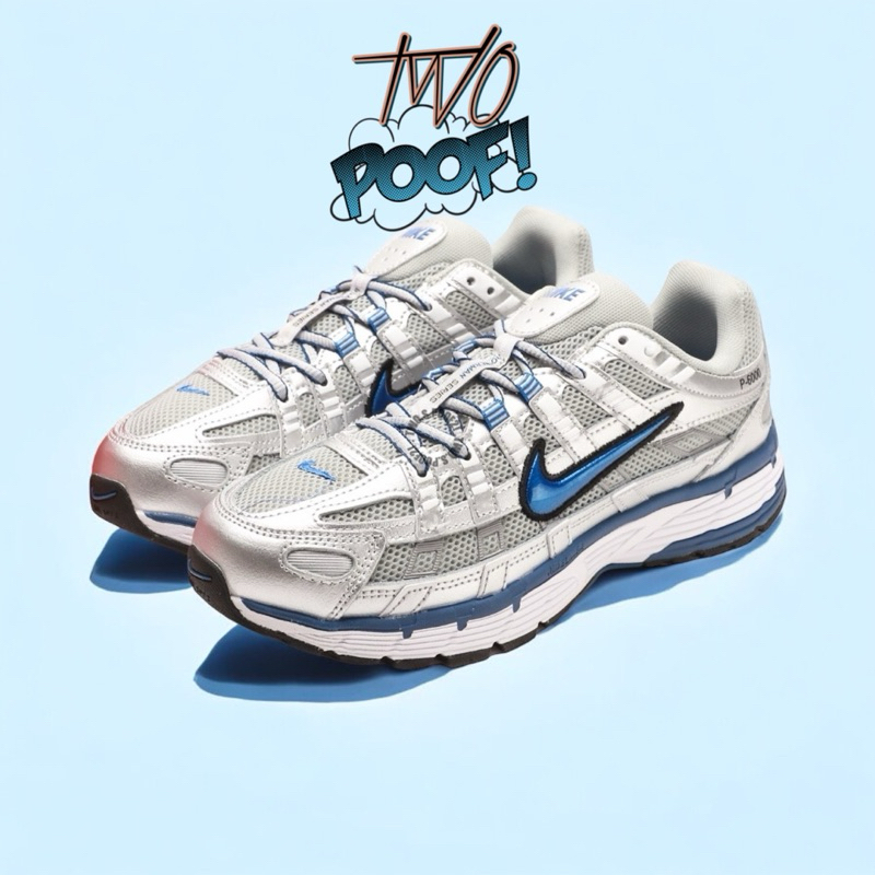 

Sneakers ~ P-6000 Silver Metallic Blue ~ BNIB