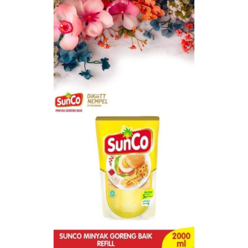 

Minyak Goreng Sunco Refill 2 Liter Pouch Promo Murah