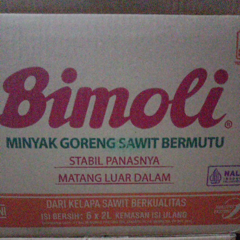 

Bimoli Minyak Goreng kemasan 2L 1 dus isi 6pouch