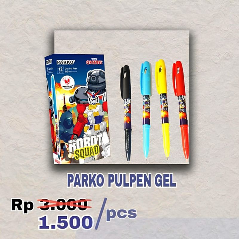 

Parko Pulpen Gel / Balloon Gel Hitam