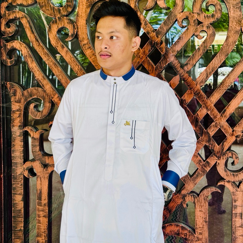 Al Fadhil SAUDI ROYYAN Jubah Gamis Pria Dewasa Lengan Panjang