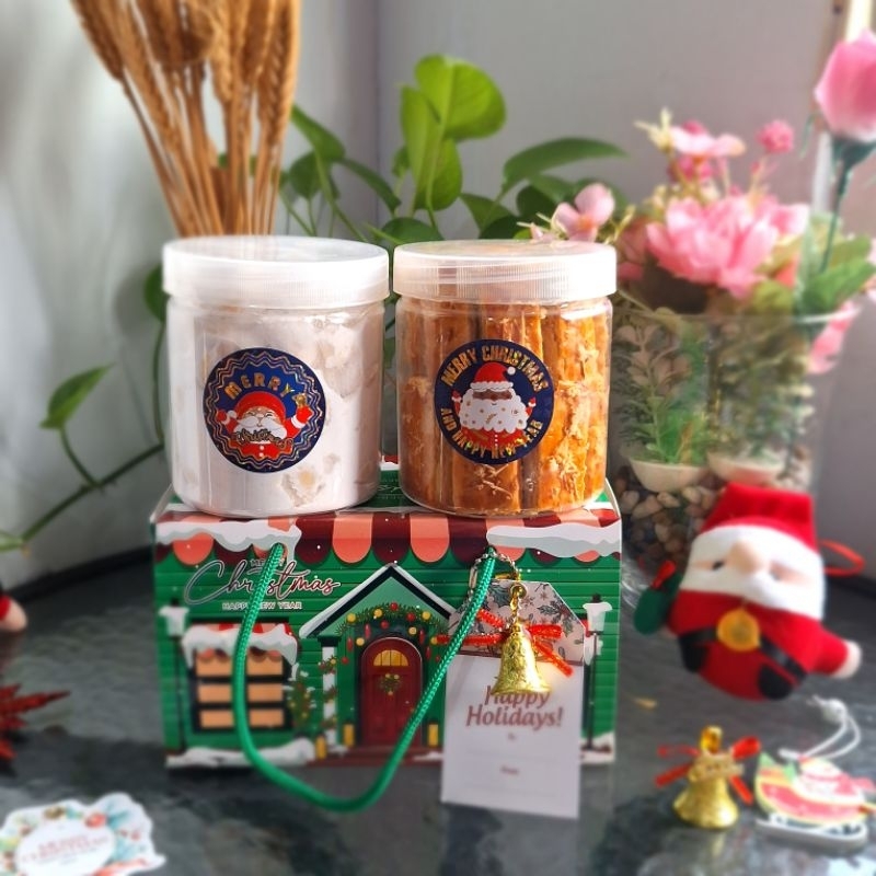 

Hamper Natal dan Tahun Baru isi 2 jar per box. Jar 500 gr