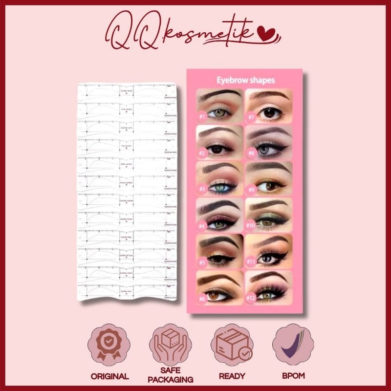 Cetakan alis 12 pcs