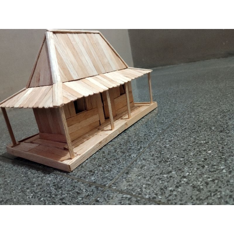 Kerajinan/Prakarya/Miniatur Rumah Joglo Stik Es Krim