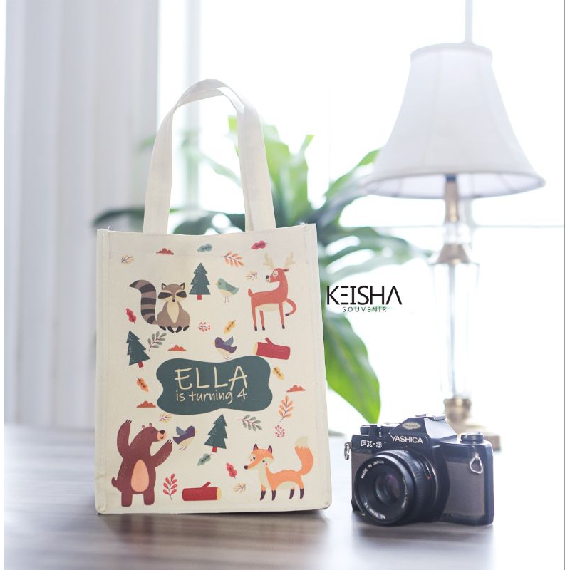 

tas ultah souvenir anak costum premium polyester