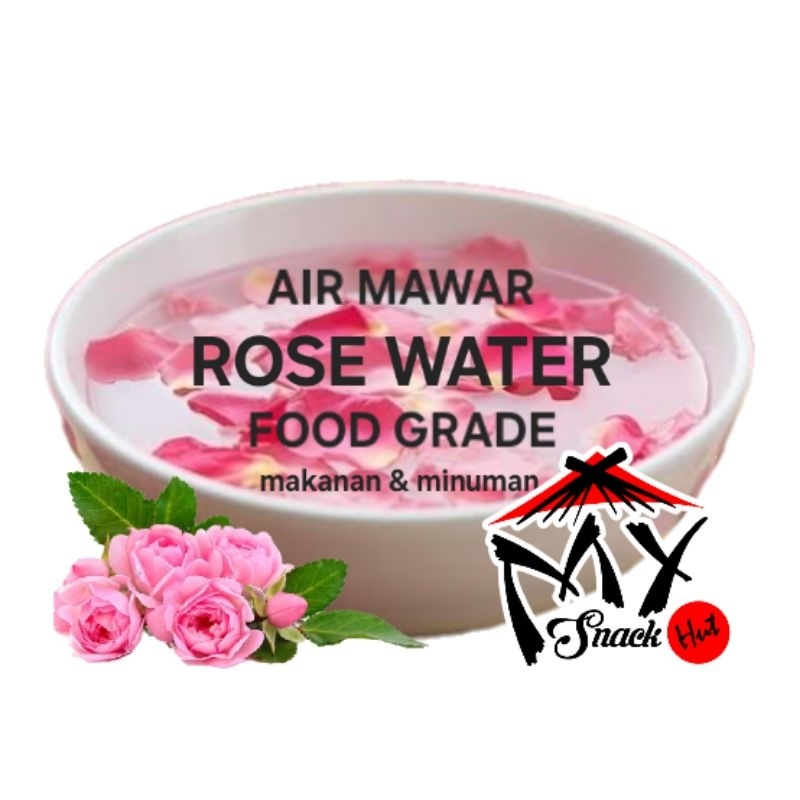 

BAKING ROSE WATER 50ML AIR KELOPAK BUNGA MAWAR PETAL FOOD GRADE ARABIC ROTI KUE CAKE DESSERT 玫瑰水