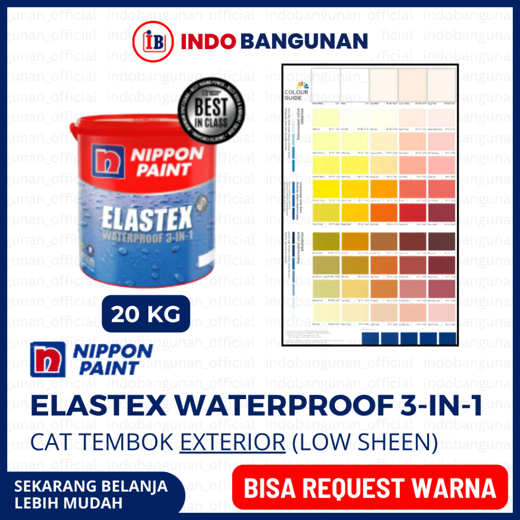 NIPPON ELASTEX PAIL 20KG/CAT TEMBOK PELAPIS ANTI BOCOR