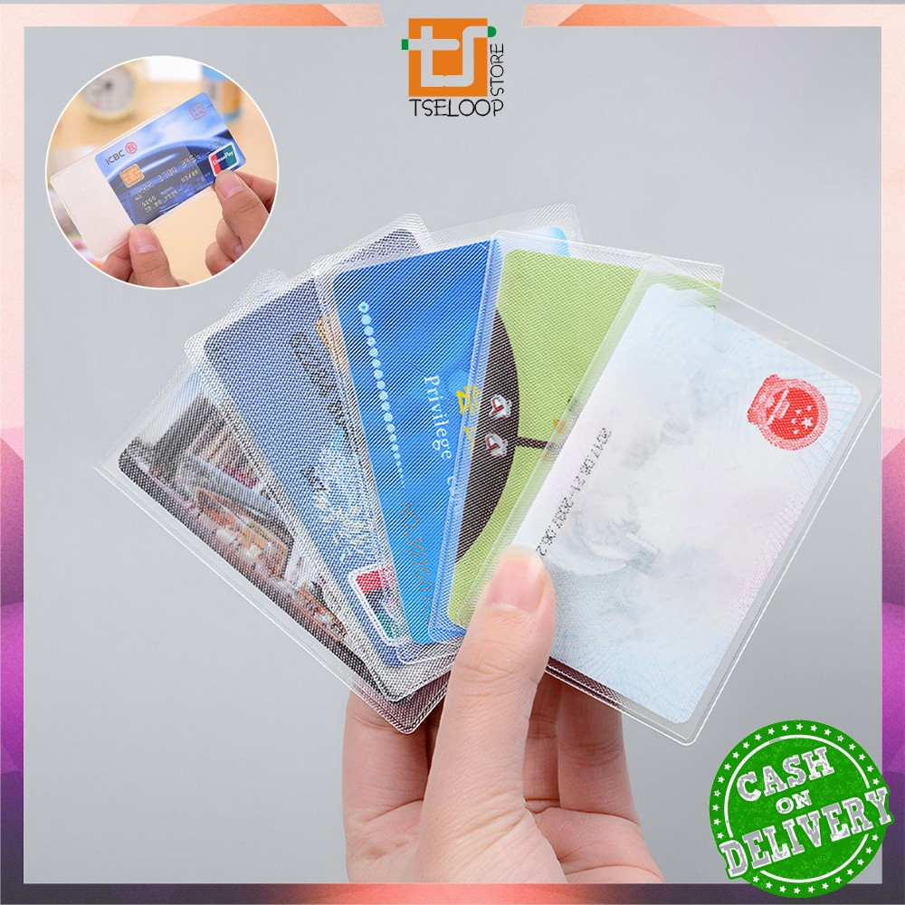 

OFM-C1203 Plastik Pelindung Kartu ATM SIM KTP Transparan Sampul Cover Anti Gores / Sarung Pelindung Credit Card Tahan Air Serbaguna