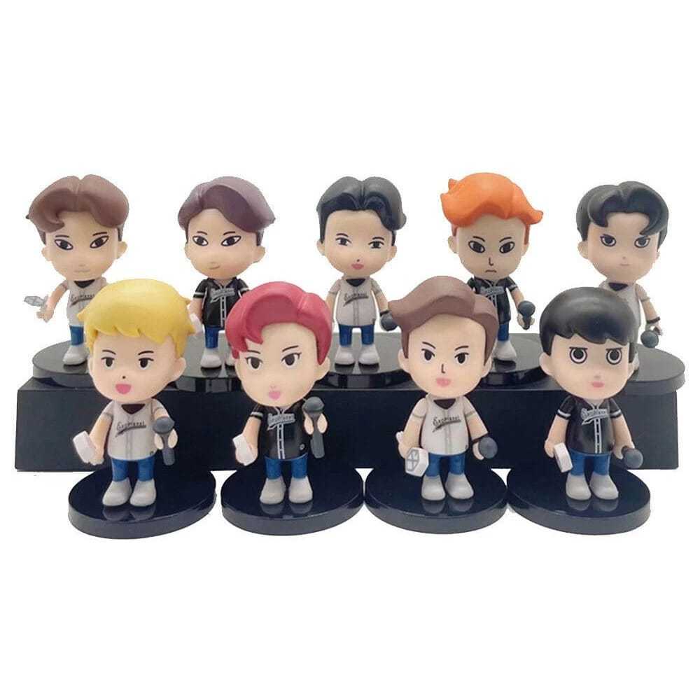 Mini Figure EXO Ecer Satuan Kpop Stand Pajangan Figuran Dashboard Baekhyun Kai Suho