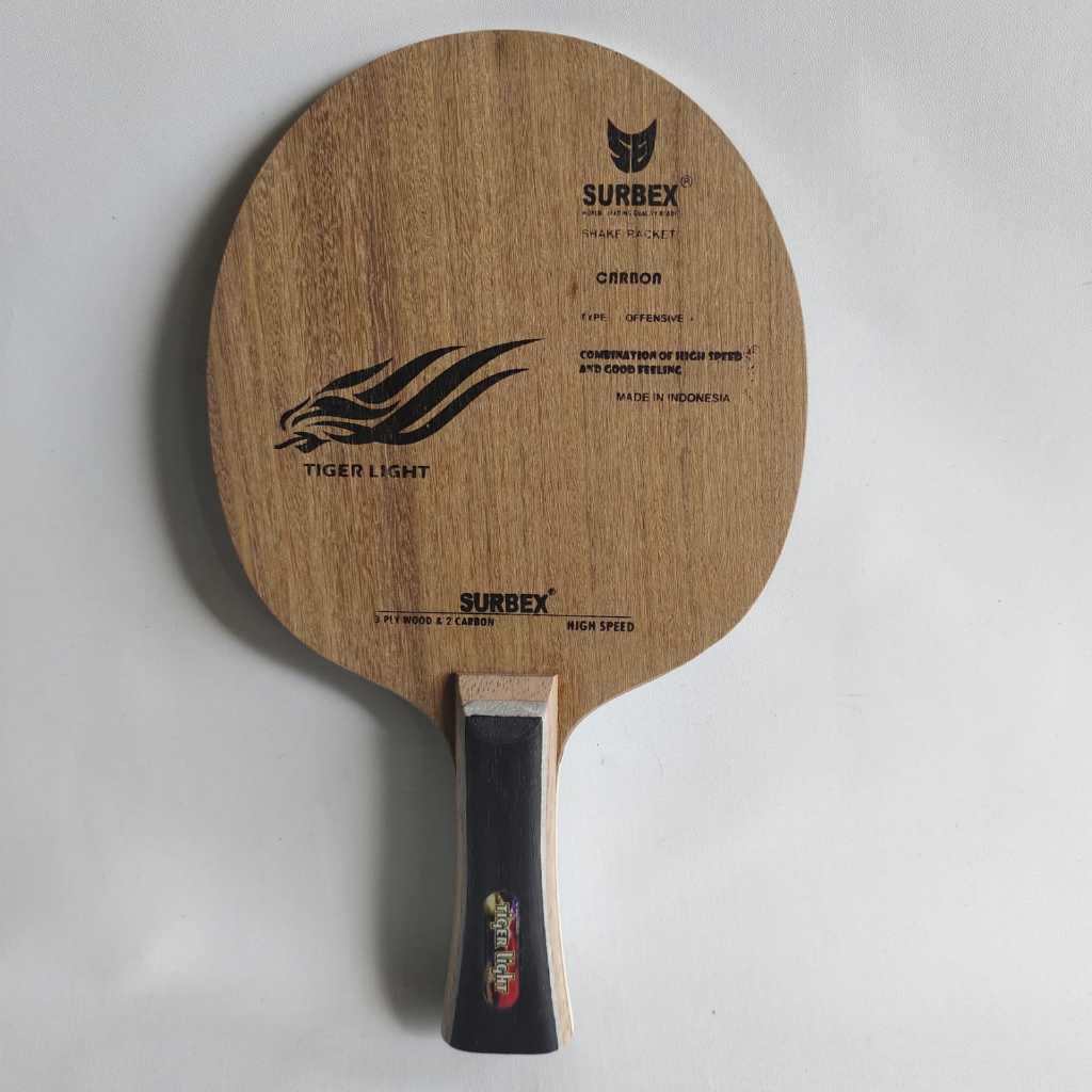 Surbex Tiger Light Kayu Bet Tenis Meja