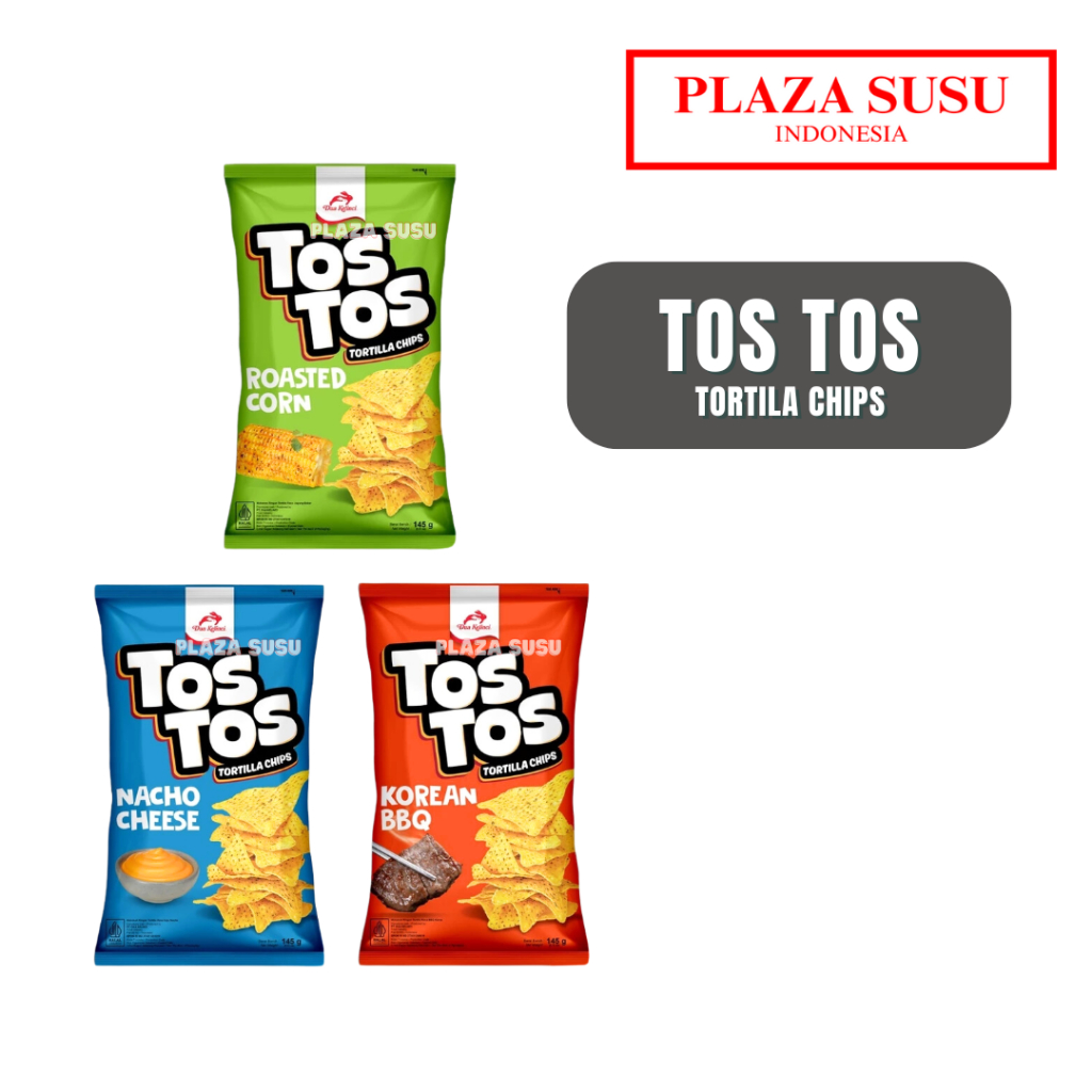 

CAMILAN TORTILA CHIPS TOS TOS KERIPIK JAJAN BARBECUE TOSTOS ROASTED CORN CHEESE