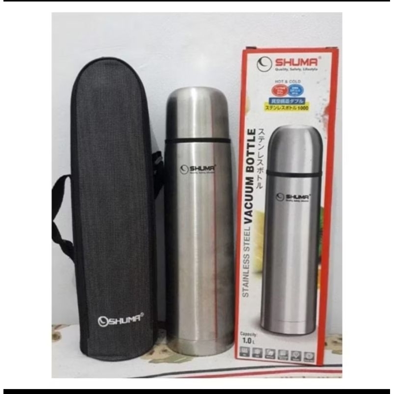 SHUMA Termos Air Panas SHUMA Stainless Steel / Vacuum Bottle Shuma 0.35L, 0.5L, 0.75L & 1 Liter